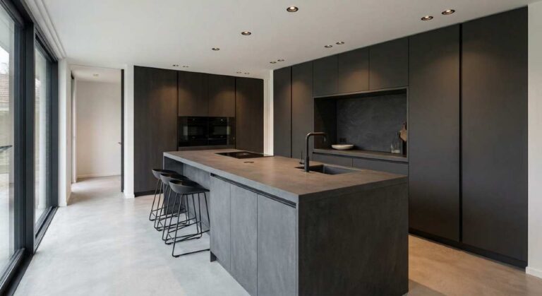 gaten in plafond boren voor inbouwspots in keuken